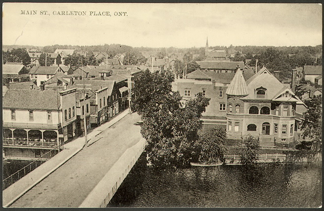 Carleton Place c.1910 taken from the town hall looking North