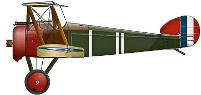 Profile depiction of Roy's 1918 Sopwith Camel B7270